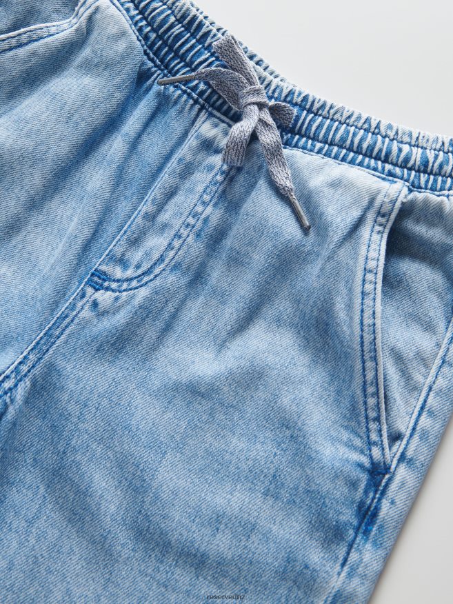 Reserved Boys Classic Denim Wide Leg Trousers P6H08T2147 Apparel Blue