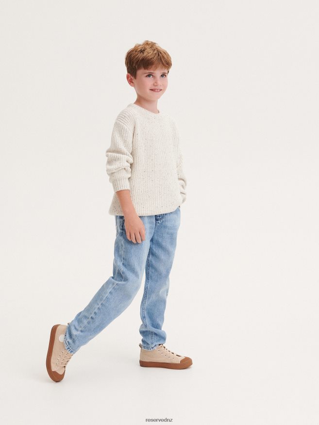 Reserved Boys Classic Denim Wide Leg Trousers P6H08T2147 Apparel Blue