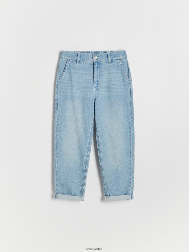 Reserved Boys Classic Denim Wide Leg Trousers P6H08T2153 Apparel Blue