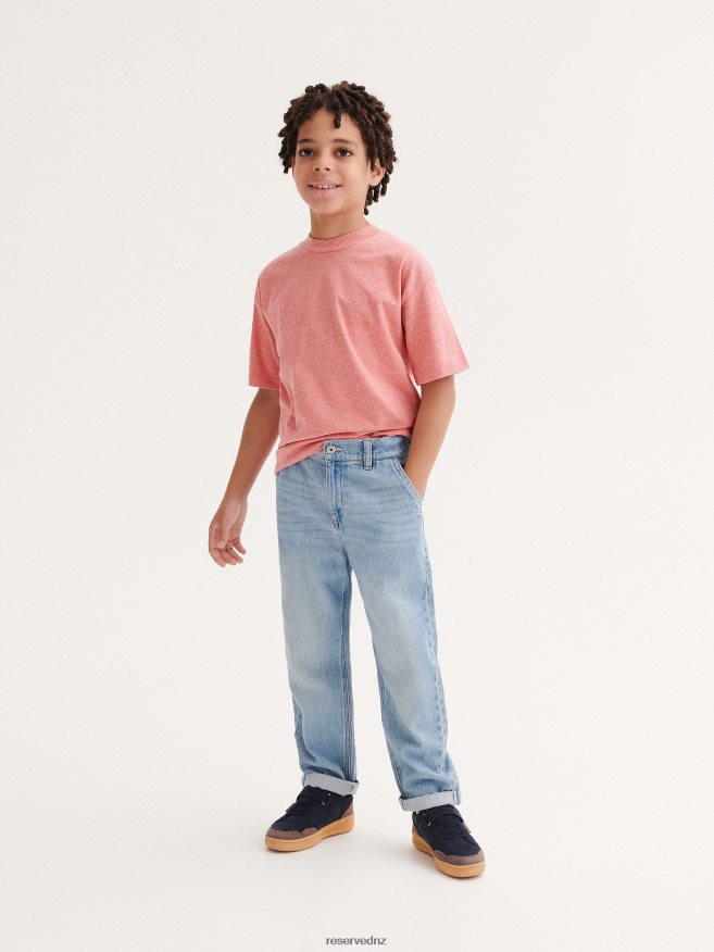 Reserved Boys Classic Denim Wide Leg Trousers P6H08T2153 Apparel Blue