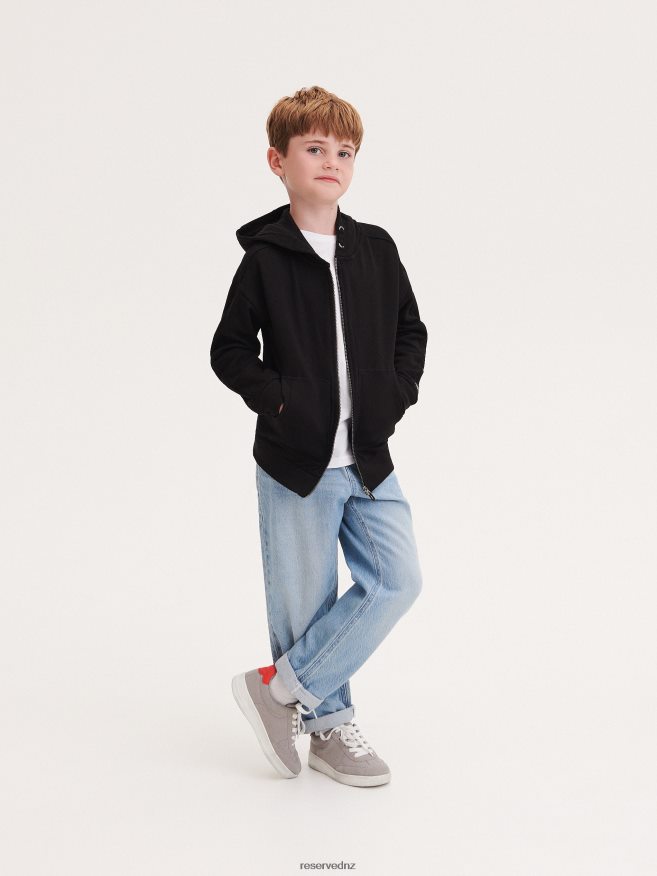 Reserved Boys Classic Denim Wide Leg Trousers P6H08T2198 Apparel Blue