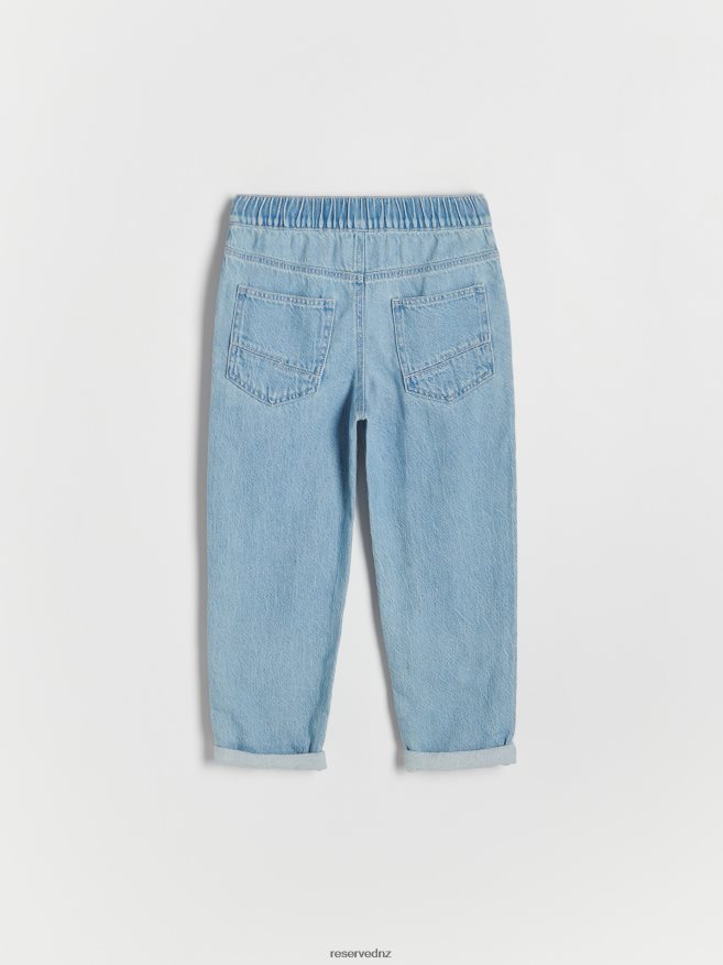 Reserved Boys Classic Denim Wide Leg Trousers P6H08T2198 Apparel Blue