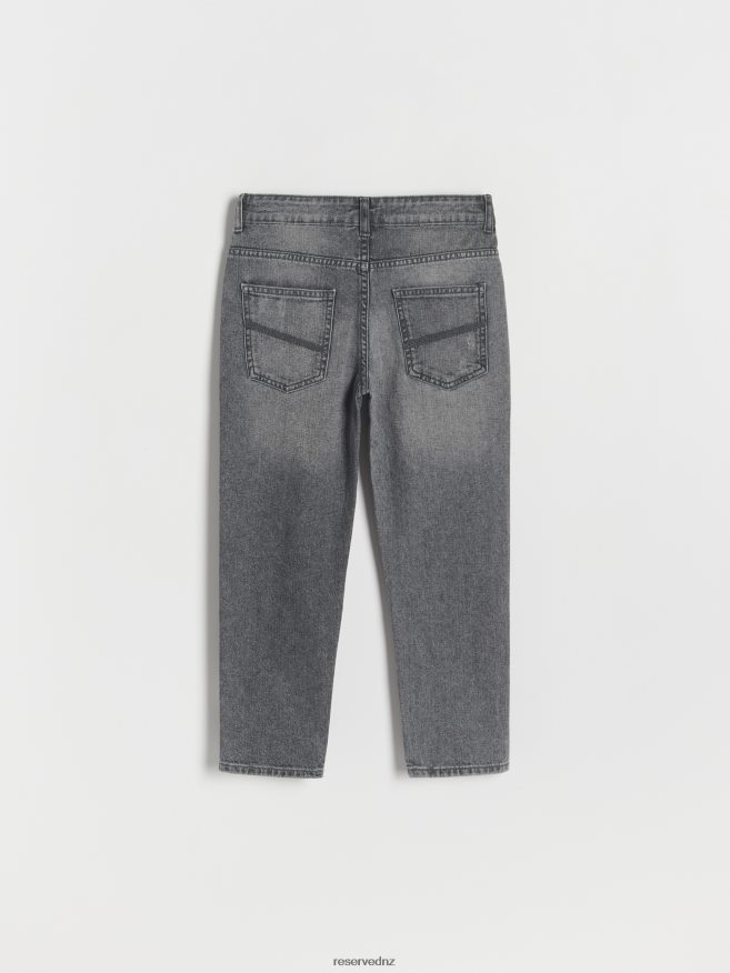Reserved Boys Distressed Regular Jeans P6H08T2197 Apparel Grey