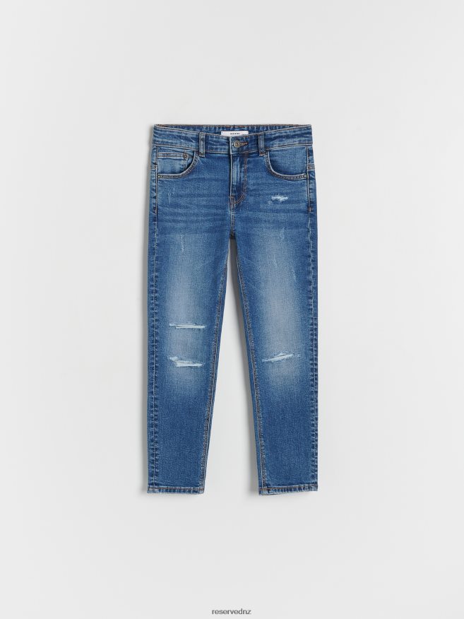Reserved Boys Distressed Slim Jeans P6H08T2064 Apparel Blue