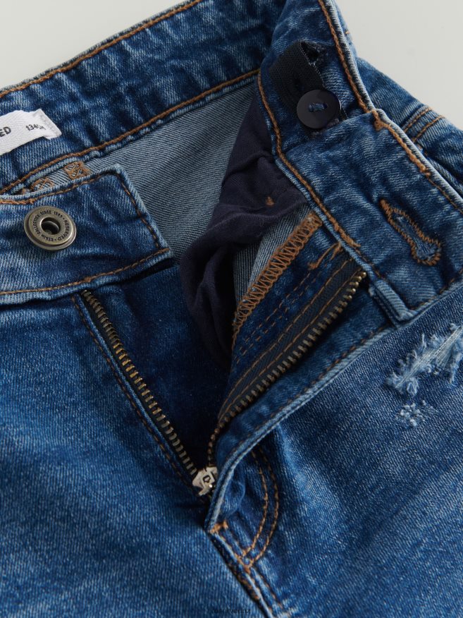 Reserved Boys Distressed Slim Jeans P6H08T2064 Apparel Blue