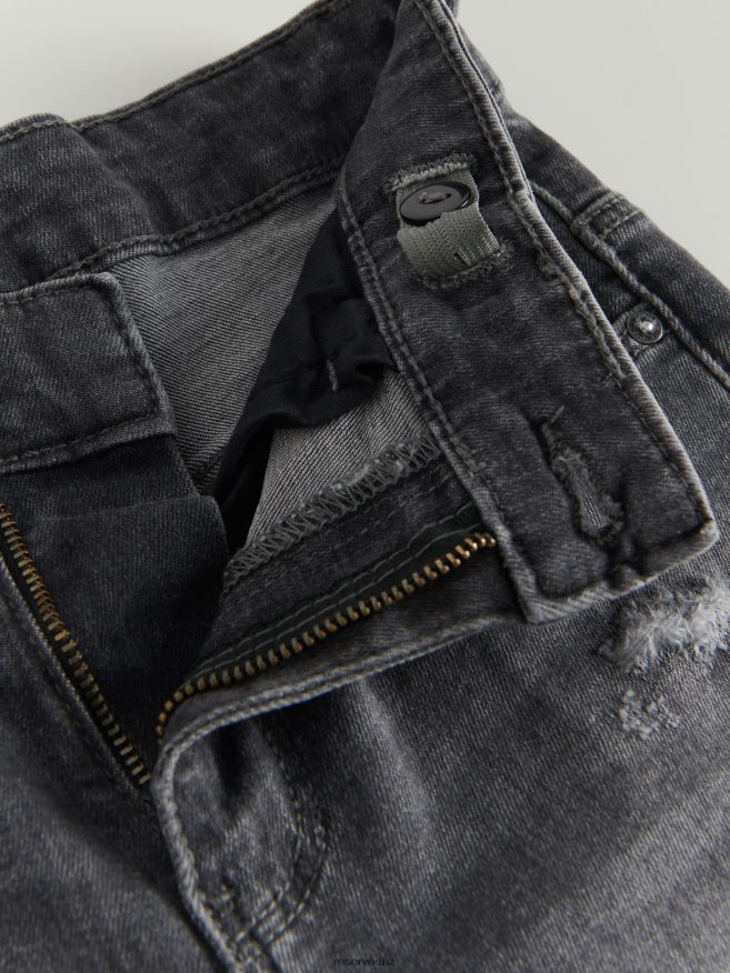 Reserved Boys Distressed Slim Jeans P6H08T2200 Apparel Grey