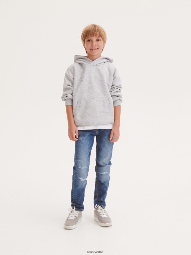 Reserved Boys Distressed Slim Jeans P6H08T2202 Apparel Blue