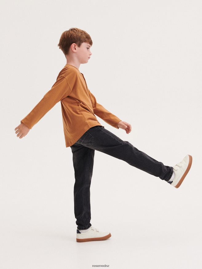 Reserved Boys Elastic Carrot Jeans P6H08T2026 Apparel Black