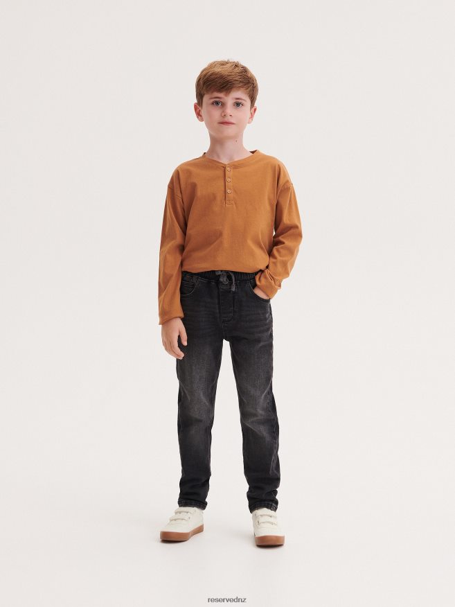 Reserved Boys Elastic Carrot Jeans P6H08T2026 Apparel Black