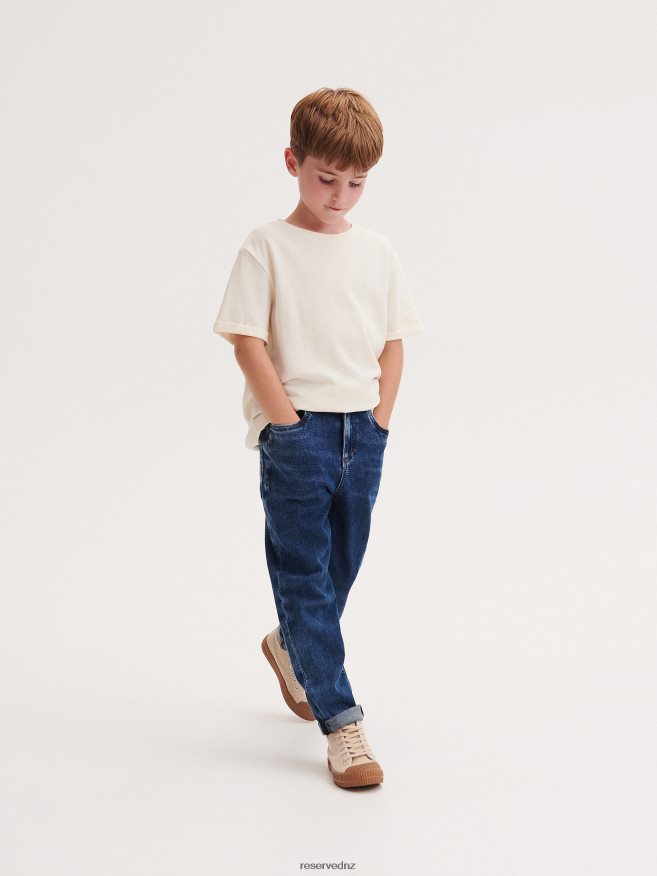 Reserved Boys Elastic Carrot Jeans P6H08T2073 Apparel Navy