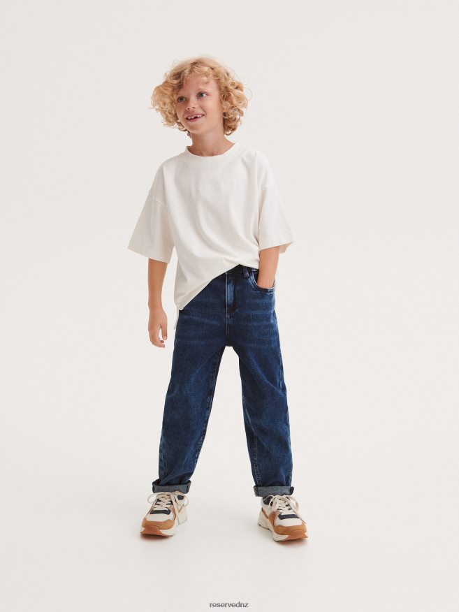 Reserved Boys Elastic Carrot Jeans P6H08T2073 Apparel Navy