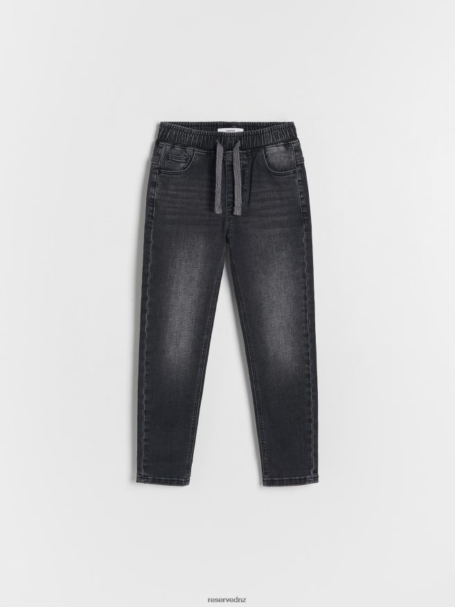 Reserved Boys Elastic Carrot Jeans P6H08T2169 Apparel Black