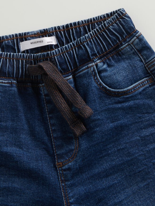 Reserved Boys Elastic Carrot Jeans P6H08T2207 Apparel Navy