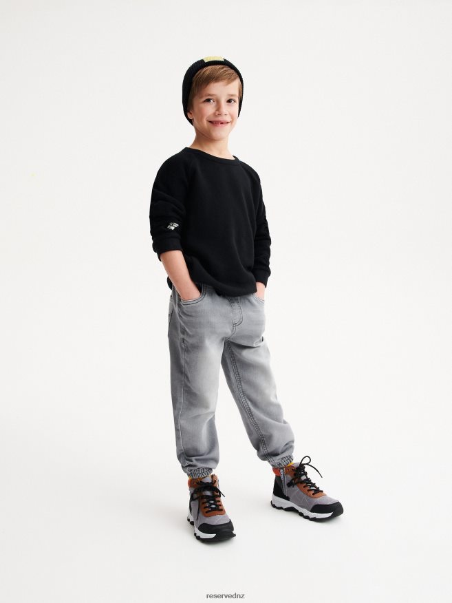 Reserved Boys Elastic Jogger Jeans P6H08T2105 Apparel Light Grey