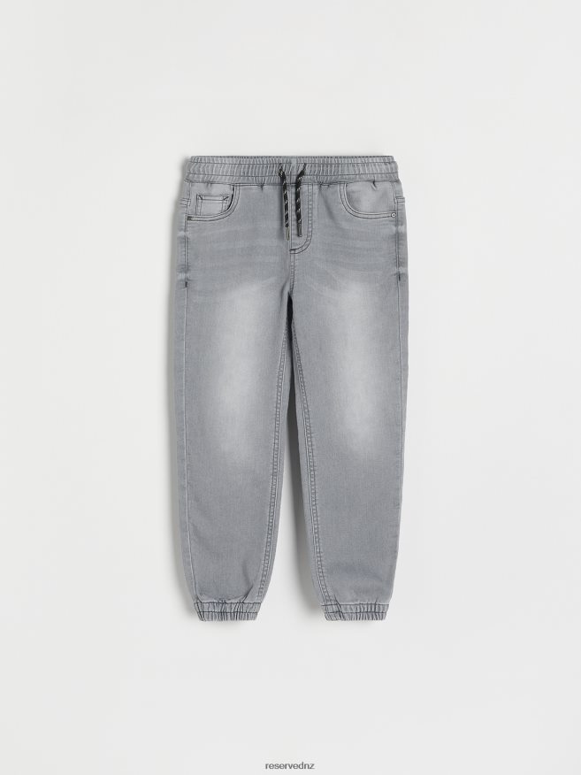 Reserved Boys Elastic Jogger Jeans P6H08T2105 Apparel Light Grey