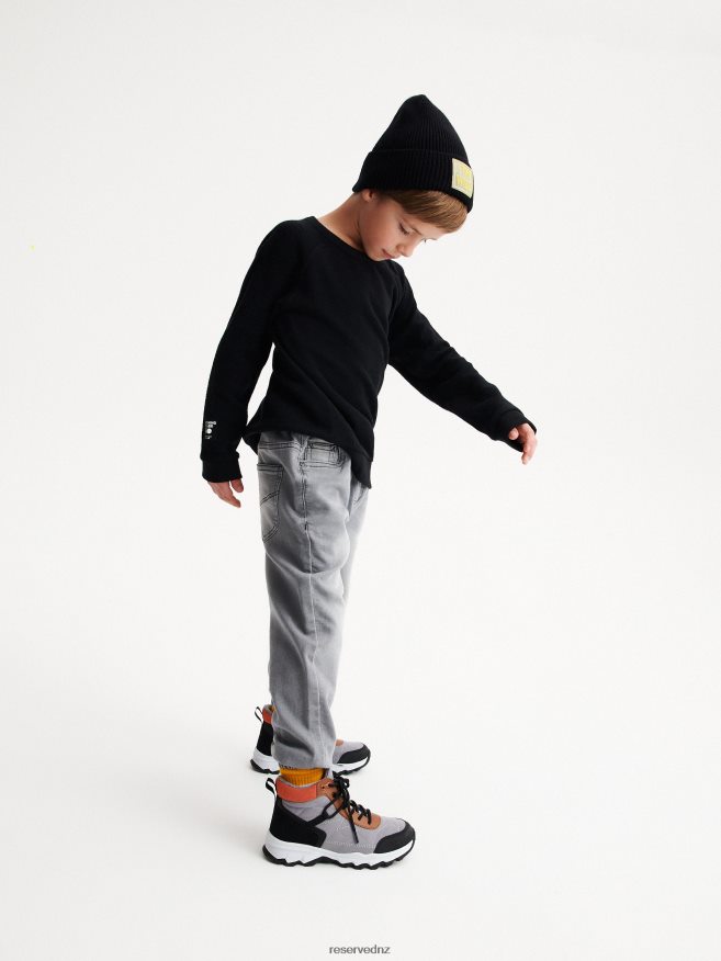 Reserved Boys Elastic Jogger Jeans P6H08T2105 Apparel Light Grey