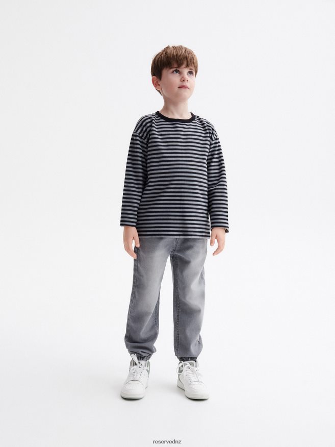 Reserved Boys Elastic Jogger Jeans P6H08T2105 Apparel Light Grey