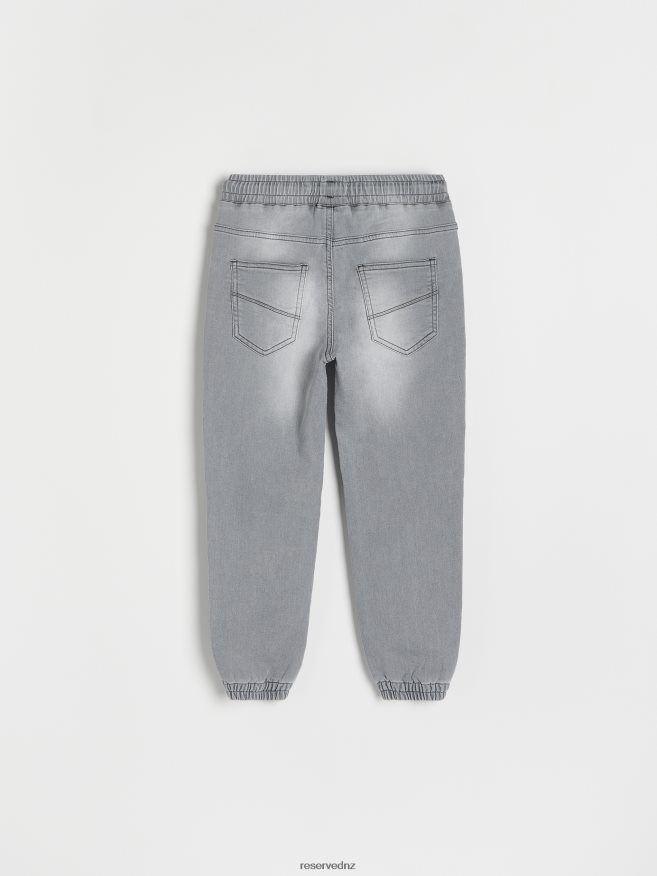 Reserved Boys Elastic Jogger Jeans P6H08T2185 Apparel Light Grey