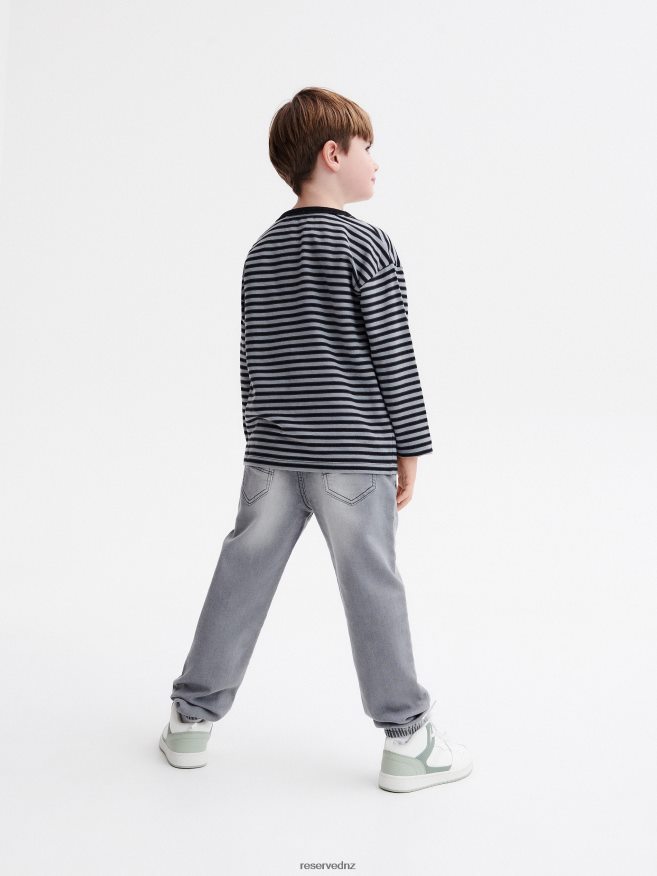 Reserved Boys Elastic Jogger Jeans P6H08T2185 Apparel Light Grey