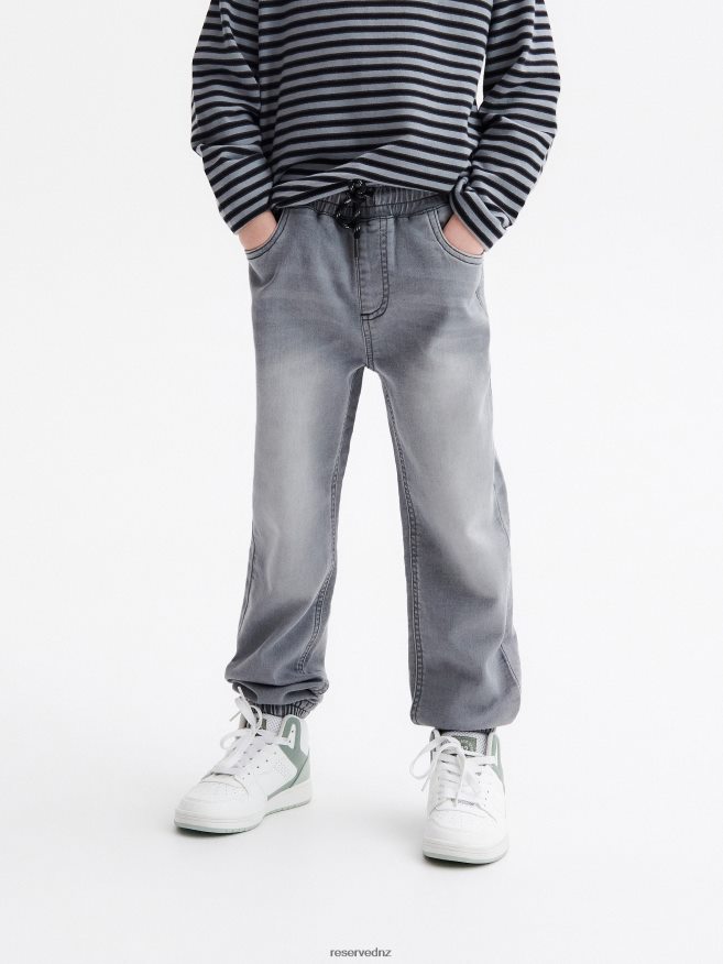Reserved Boys Elastic Jogger Jeans P6H08T2185 Apparel Light Grey