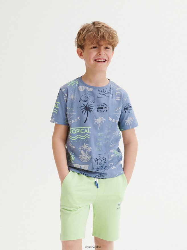 Reserved Boys Bermuda Shorts P6H08T2220 Apparel Pale Green