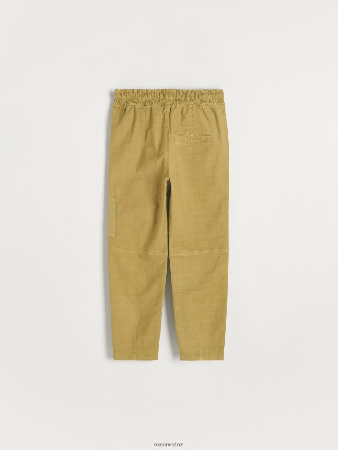 Reserved Boys Carrot Trousers P6H08T2214 Apparel Light Olive