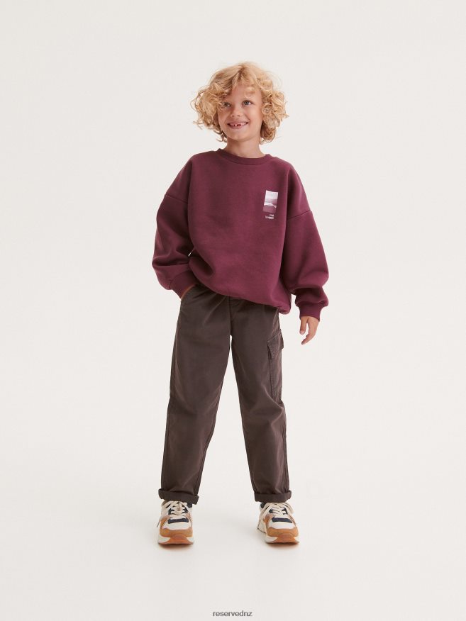 Reserved Boys Chino Trousers P6H08T2066 Apparel Dark Grey