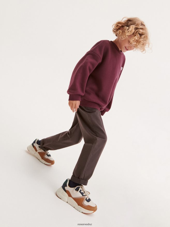 Reserved Boys Chino Trousers P6H08T2066 Apparel Dark Grey