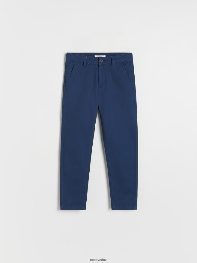 Reserved Boys Classic Chino Trousers P6H08T2144 Apparel Navy