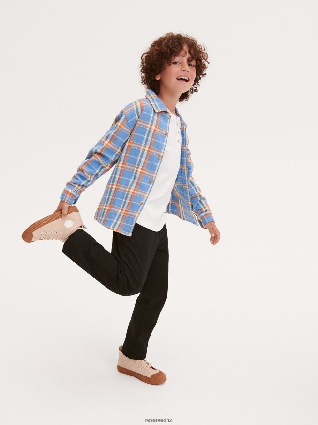 Reserved Boys Classic Chino Trousers P6H08T2187 Apparel Black