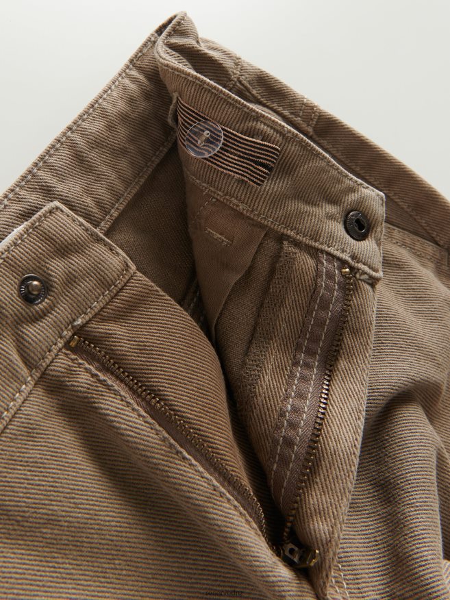 Reserved Boys Cotton Cargo Trousers P6H08T2031 Apparel Brown