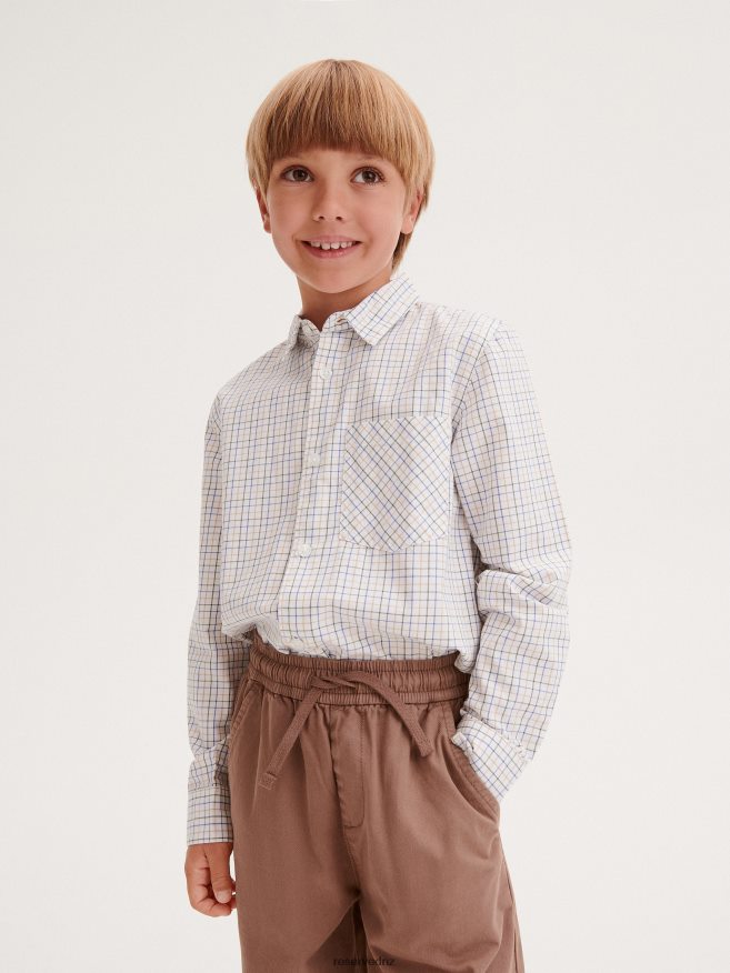 Reserved Boys Drawstring Waist Chino Trousers P6H08T2033 Apparel Brown