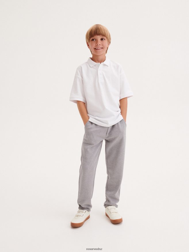 Reserved Boys Jersey Chino Trousers P6H08T2082 Apparel Light Grey