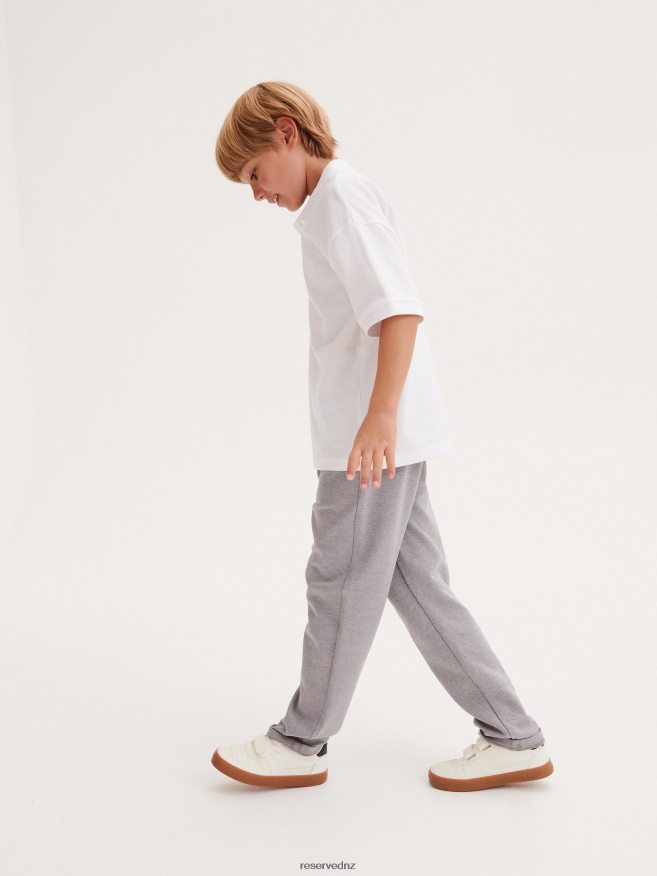 Reserved Boys Jersey Chino Trousers P6H08T2082 Apparel Light Grey