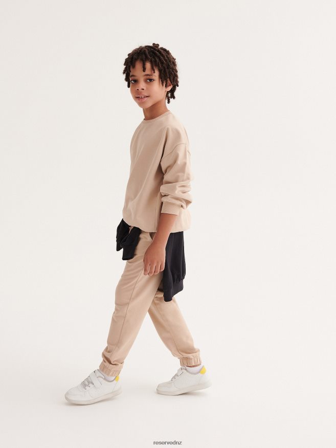 Reserved Boys Jogger Sweatpants P6H08T2022 Apparel Beige