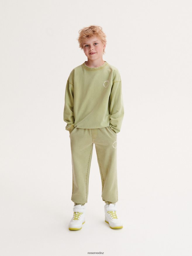 Reserved Boys Jogger Sweatpants P6H08T2047 Apparel Olive