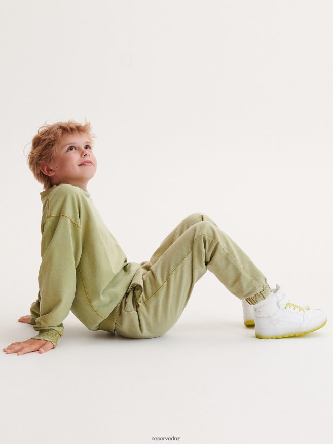 Reserved Boys Jogger Sweatpants P6H08T2047 Apparel Olive