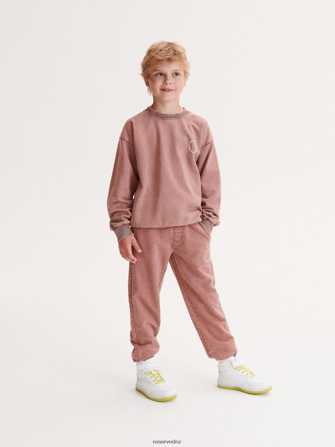 Reserved Boys Jogger Sweatpants P6H08T2100 Apparel Mauve