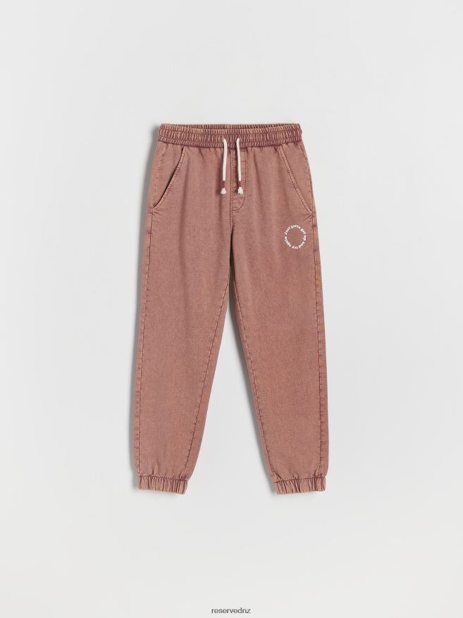 Reserved Boys Jogger Sweatpants P6H08T2100 Apparel Mauve