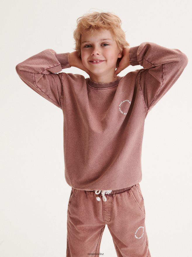Reserved Boys Jogger Sweatpants P6H08T2100 Apparel Mauve