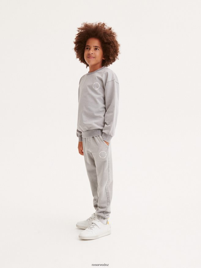 Reserved Boys Jogger Sweatpants P6H08T2103 Apparel Light Grey