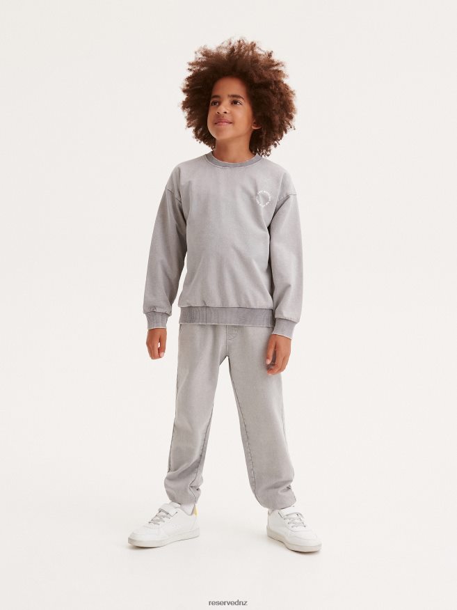 Reserved Boys Jogger Sweatpants P6H08T2103 Apparel Light Grey
