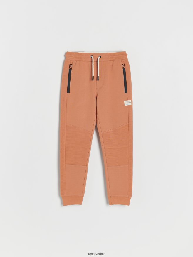 Reserved Boys Jogger Sweatpants P6H08T2211 Apparel Golden Brown