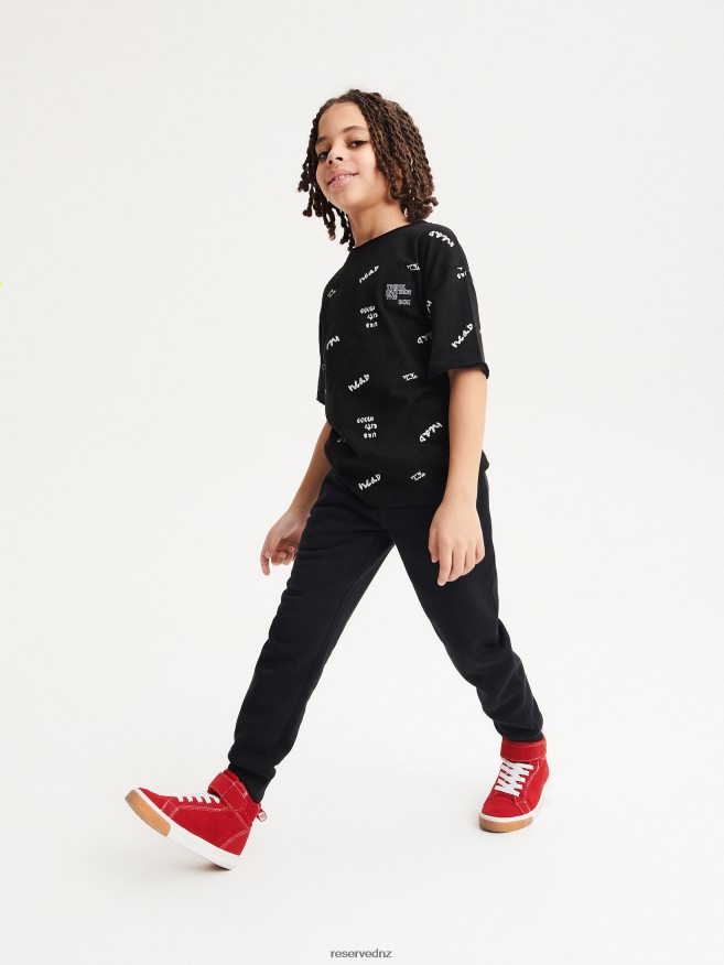 Reserved Boys Jogger Tracksuit Bottoms P6H08T2044 Apparel Black