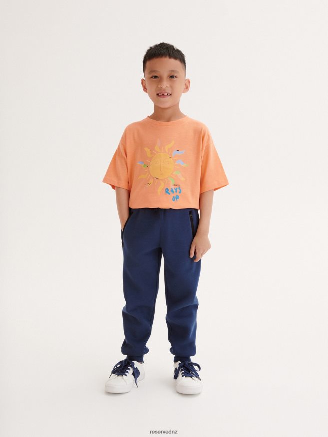 Reserved Boys Jogger Tracksuit Bottoms P6H08T2154 Apparel Navy