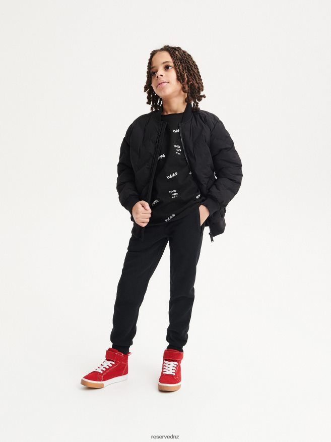 Reserved Boys Jogger Tracksuit Bottoms P6H08T2174 Apparel Black