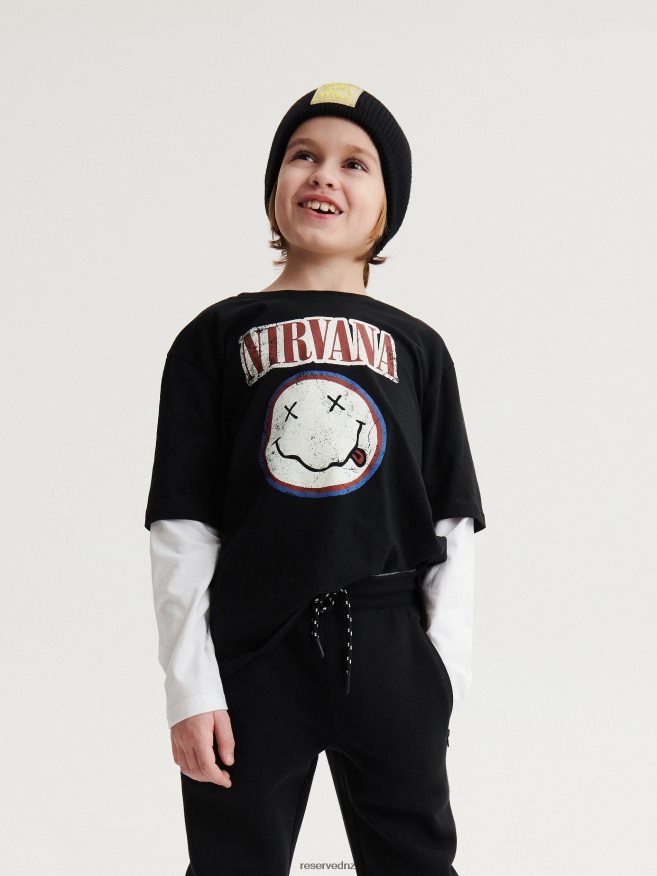 Reserved Boys Jogger Tracksuit Bottoms P6H08T2174 Apparel Black