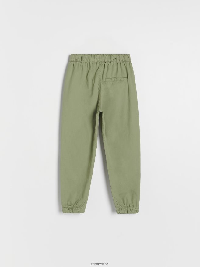 Reserved Boys Joggers With Cargo Pockets P6H08T2131 Apparel Olive