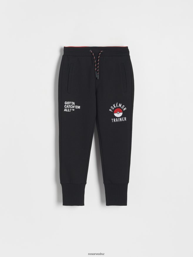 Reserved Boys Pokemon Sweatpants P6H08T2038 Apparel Black