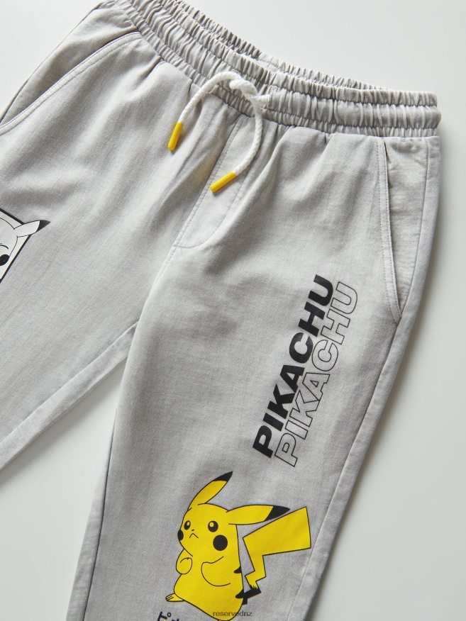 Reserved Boys Pokemon Sweatpants P6H08T2137 Apparel Light Grey